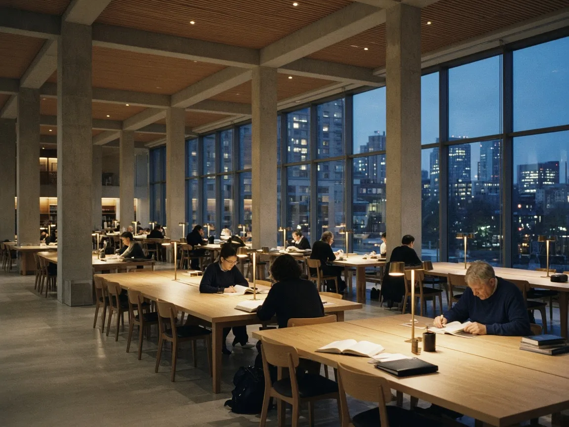 The new library reading room
