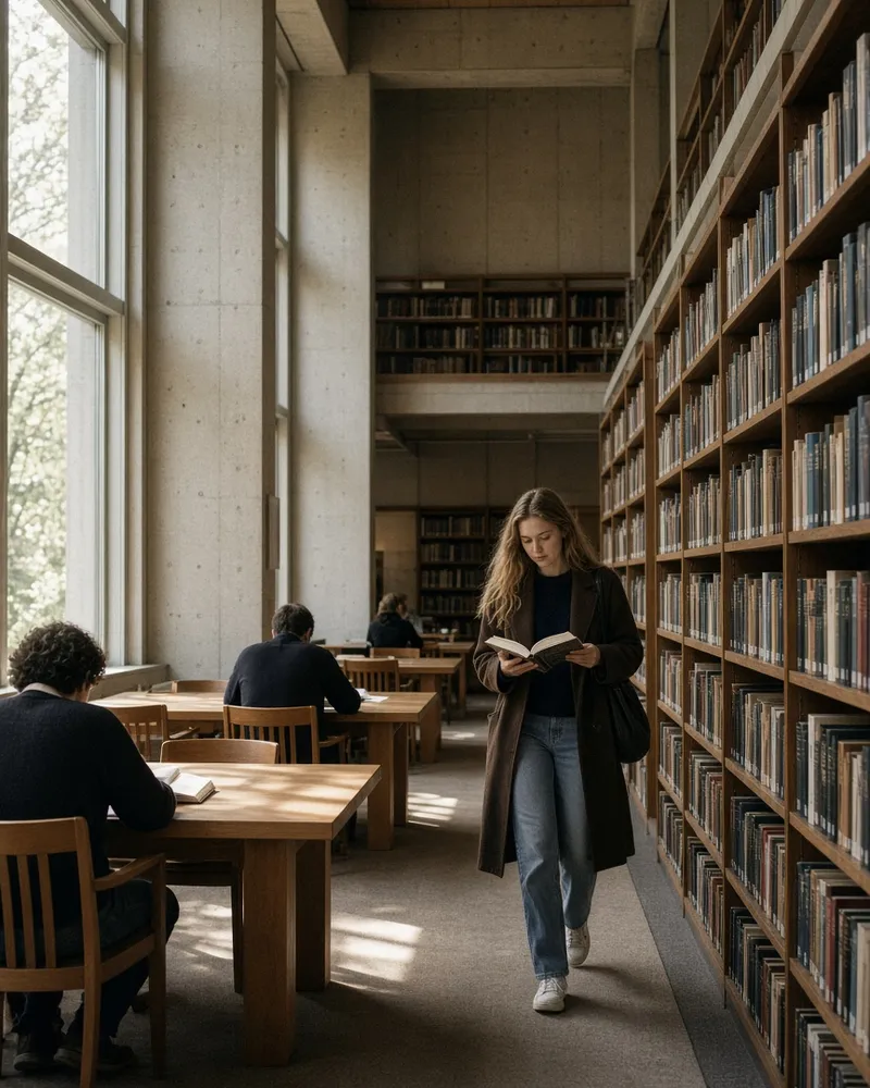 The university library reading room