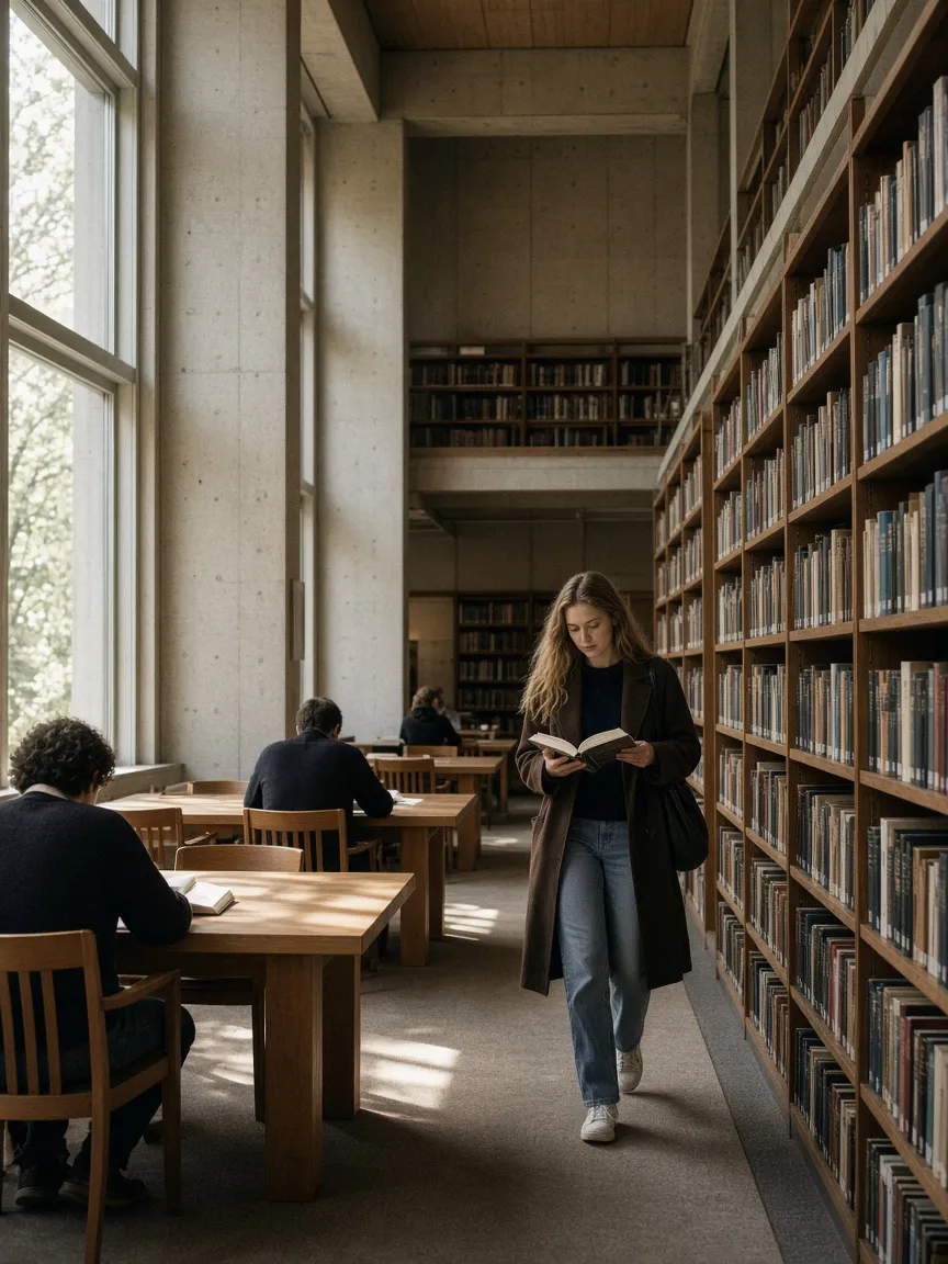 The university library reading room
